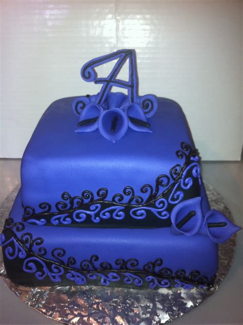 Purple Swirl Cake - CakeCentral.com