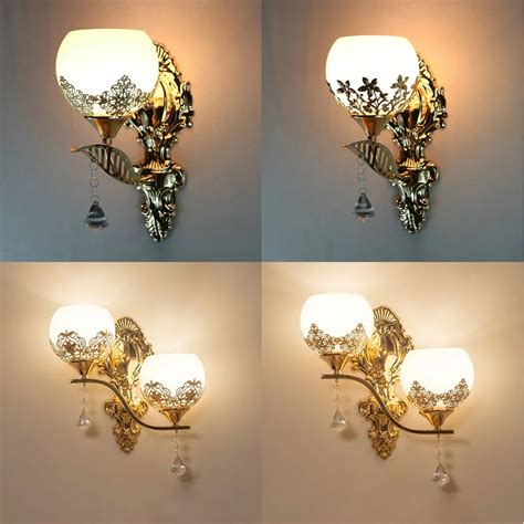 Modern Led Wall lamp European Style Gold wall light Bedroom Reading Lamps Corridor Stairs Aisle ...