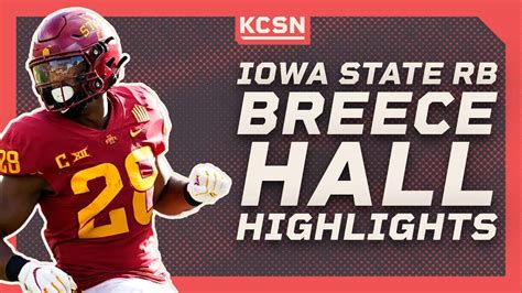 Iowa State RB Breece Hall Highlights | 2022 NFL Draft | KCSN Profiles ...