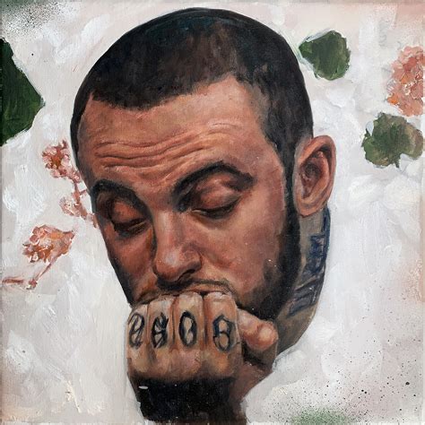 Mac Miller Oil Painting by Me. : MacMiller