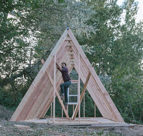 How to Build an A-Frame Cabin - GlampVibes