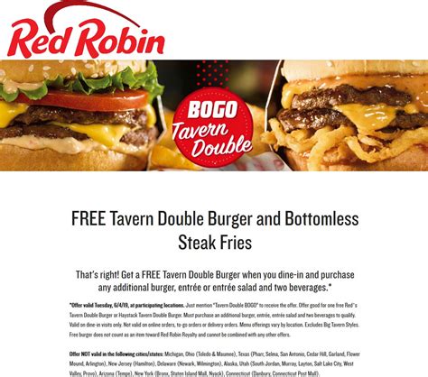 Red Robin July 2020 Coupons and Promo Codes 🛒