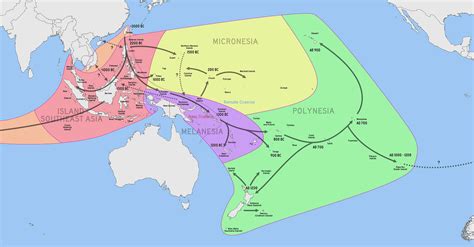 Dispersal of Austronesian People Across the Pacific (Illustration) - World History Encyclopedia