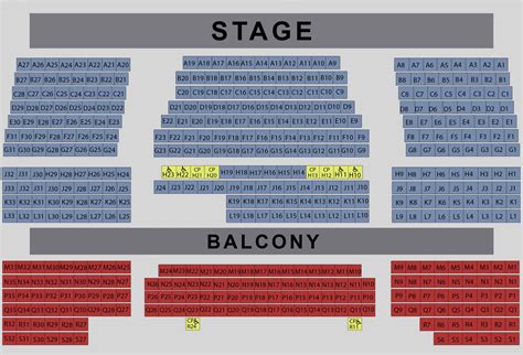 Seating Chart - Gracie Theatre