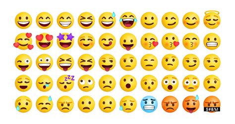 Colección de reacciones de emoticonos lindos para redes sociales ...