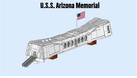 LEGO MOC USS Arizona Memorial in Pearl Harbor Hawaii by Rox and Diver ...