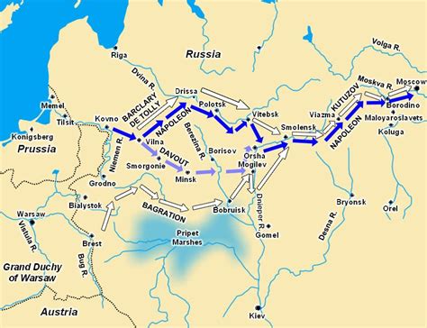 Napoleon Invasion Of Russia Map - The Map Of United States