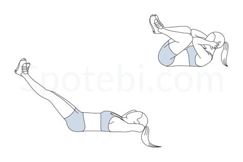 Frog Crunches | Illustrated Exercise Guide