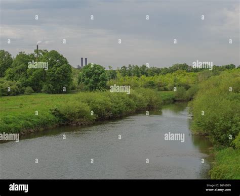 the river lippe in germany Stock Photo - Alamy