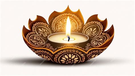 Premium AI Image | Diwali diya or oil lamp isolated festival of lights ...