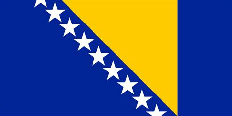 Bosnia and Herzegovina Flag Vector 4757058 Vector Art at Vecteezy