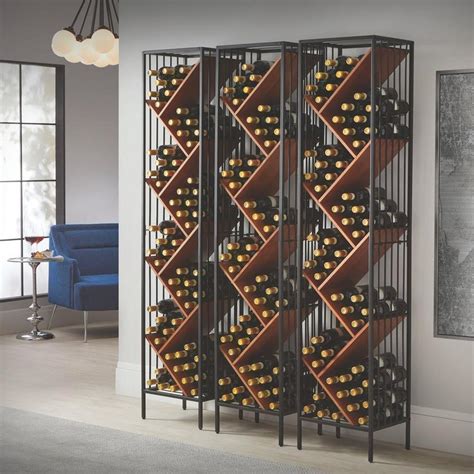 Anjou Modular Metal & Wood Wine Rack - Wine Enthusiast