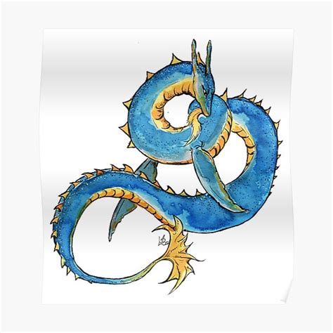 "Brosno dragon" Poster for Sale by Oniroiatlier | Redbubble