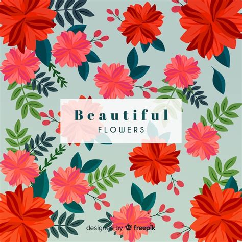 Free Vector | Flat floral background