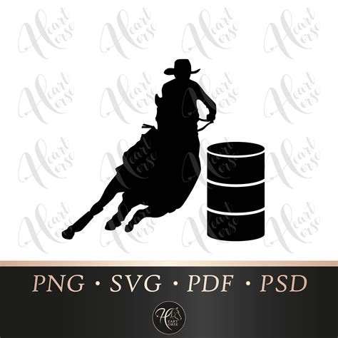 Barrel Racer Svg, Barrel Racing Svg, Barrel Racer Silhouette, Rodeo Svg ...