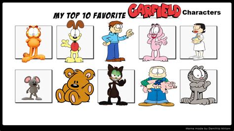 My Top 10 Favorite Garfield Characters by aaronhardy523 on DeviantArt