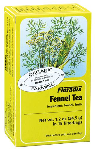 Floradix Fennel Herb Tea 15'S | Buy health products at Healthy U ...