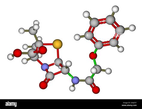 Penicillin V molecular structure Stock Photo - Alamy