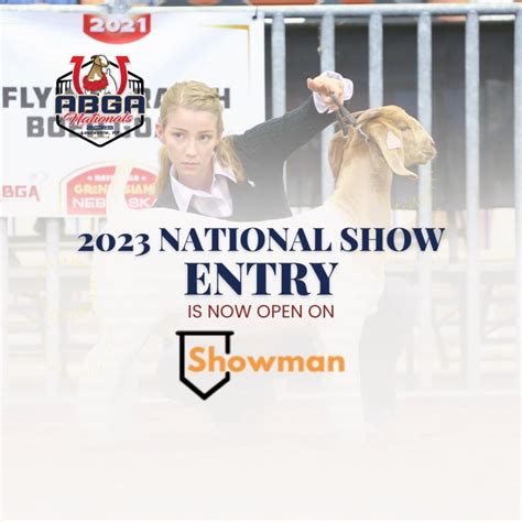 Entry to the 2023 National Show in Louisville, Kentucky is now open ...