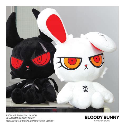 BLOODY BUNNY PLUSH DOLL 14" - BLOODY BUNNY STORE