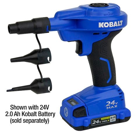 Kobalt Cordless High Volume 24-volt / Lithium Ion (li-ion) Air Inflator (Power Source: Battery ...