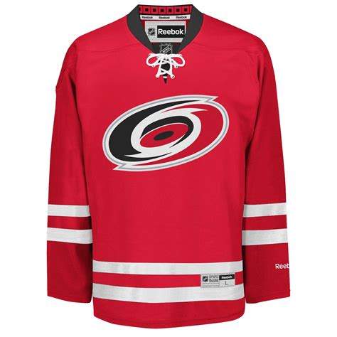 Carolina Hurricanes Reebok Premier Replica Home Nhl Hockey Jersey | Carolina hurricanes, Reebok ...