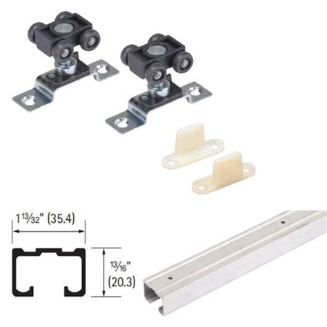 Hettich 48-in Wardrobe Door Sliding Closet Door Track Kit in the Sliding Closet Door Tracks ...