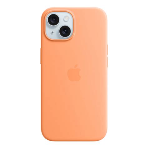 Buy Magsafe Silicone Case for iPhone 15 Plus - Orange Sorbet