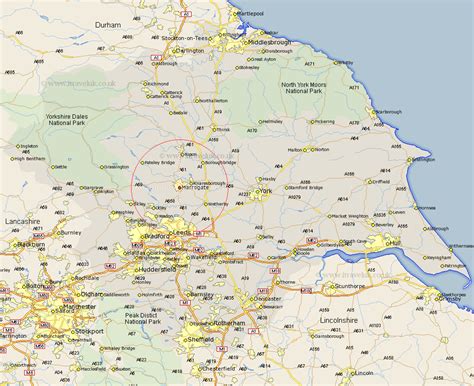 Harrogate Map - Street and Road Maps of Yorkshire England UK