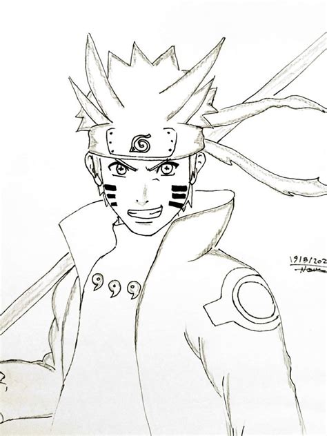 Naruto six path sage mode in 2023 | Naruto drawings easy, Naruto sketch drawing, Naruto drawings