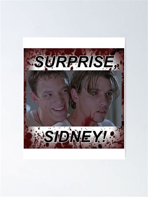 "Billy and Stu in Scream " Poster for Sale by AirForceTshir | Redbubble