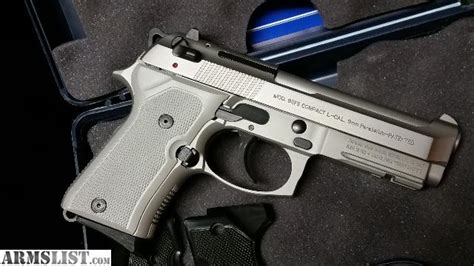 ARMSLIST - For Sale: Beretta M9A1 Compact INOX Stainless 9mm Like New