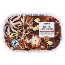 Tesco Chocolate Ice Cream Topped with Chocolate 900ml - Tesco Groceries