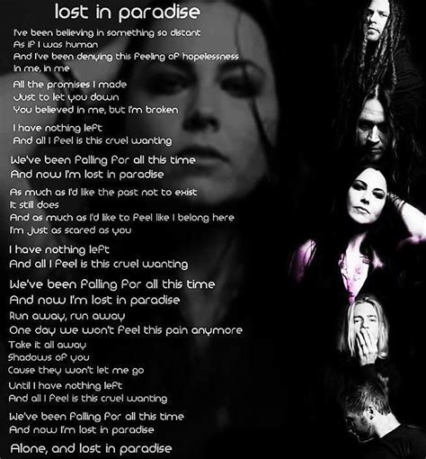 Made Of Spain: julio 2012 | Evanescence lyrics, Singer quote ...