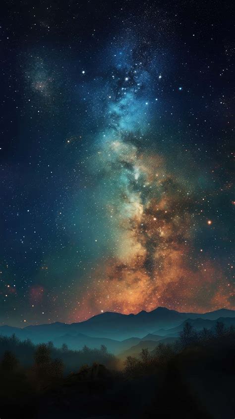 Milky Way Galaxy From Earth Wallpaper