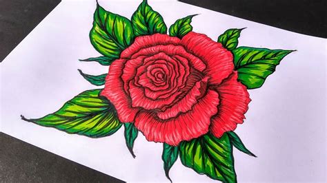 How To Draw A Rose With A Pen : This drawing lesson will walk you step by step through the ...