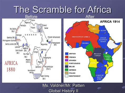 Scramble For Africa World Map