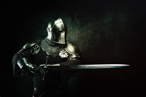 Medieval Black Knight Wallpaper