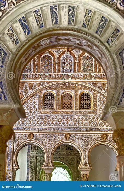 Interior Of Royal Alcazars Of Seville, Spain Stock Photo - Image: 31728950