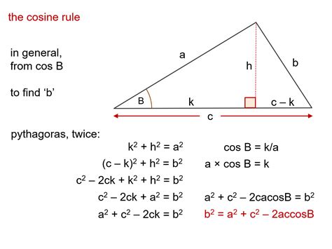 MEDIAN Don Steward mathematics teaching: cosine rule