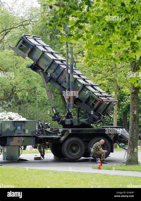 Patriot anti-aircraft rocket missile defense system, Breda, the Netherlands Stock Photo - Alamy