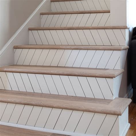 Easy DIY Staircase Makeover Using Vinyl Plank Flooring - Anika's DIY Life