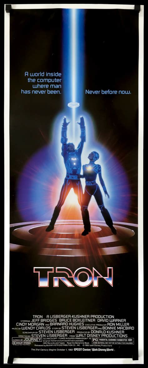 Tron (1982) Original Insert Movie Poster - Original Film Art - Vintage ...