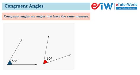 Congruent Angles: Definition, Formula, Solved Examples & FAQs