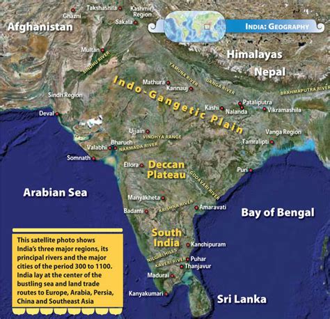 Vindhya Mountains On Map