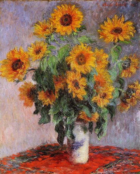 Bouquet of Sunflowers 1880 Painting | Claude Oscar Monet Oil Paintings