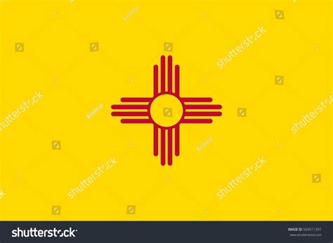 Vector Flag New Mexico State Symbol Stock Vector (Royalty Free) 509511391 | Shutterstock