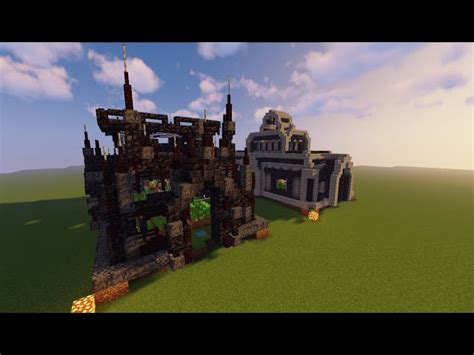 Dark Ruins and Stronghold Villager Breeder Design Minecraft Map