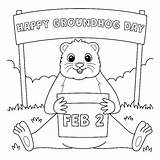 Groundhog Day coloring Pages  ColoringLib sketch template