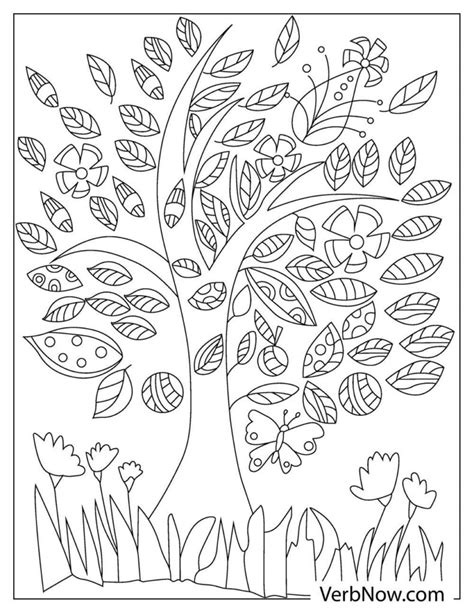 Free TREES Coloring Pages & Book for Download (Printable PDF) - VerbNow